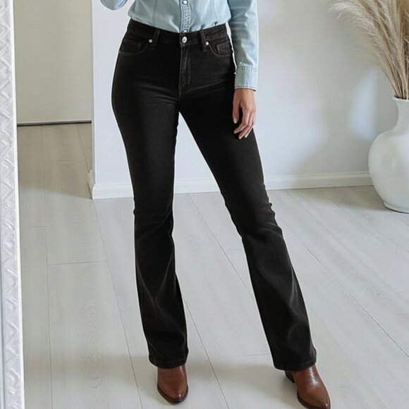Reitmans Black Boot Cut Corduroy Pants - Picture 3 of 10